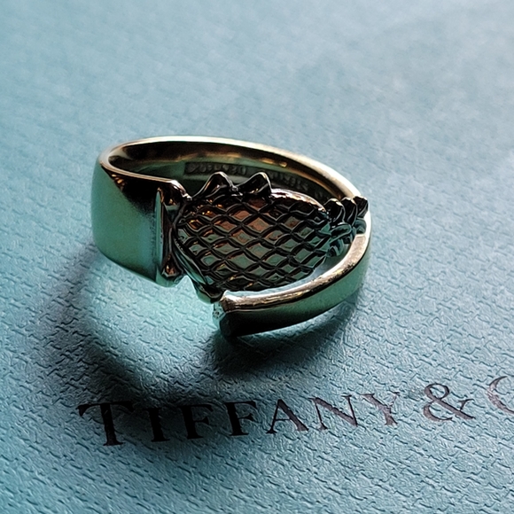 Tiffany & Company Pineapple Spoon Ring in Gold Vermeil #43 - Picture 8 of 16
